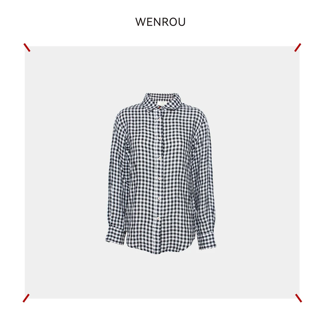 温柔自知 温柔定制 经典款衬衫 亚麻 DBK016