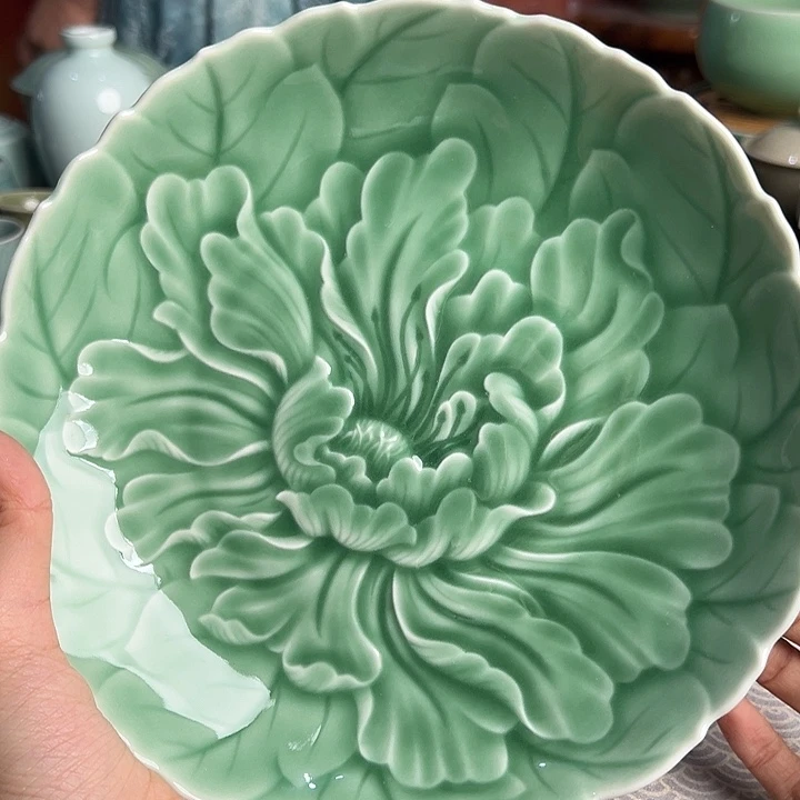 龙泉云间青瓷小米茶器