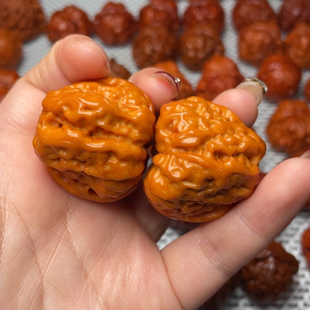 桃核吊坠文玩核桃 手把件 蛤蟆头 37