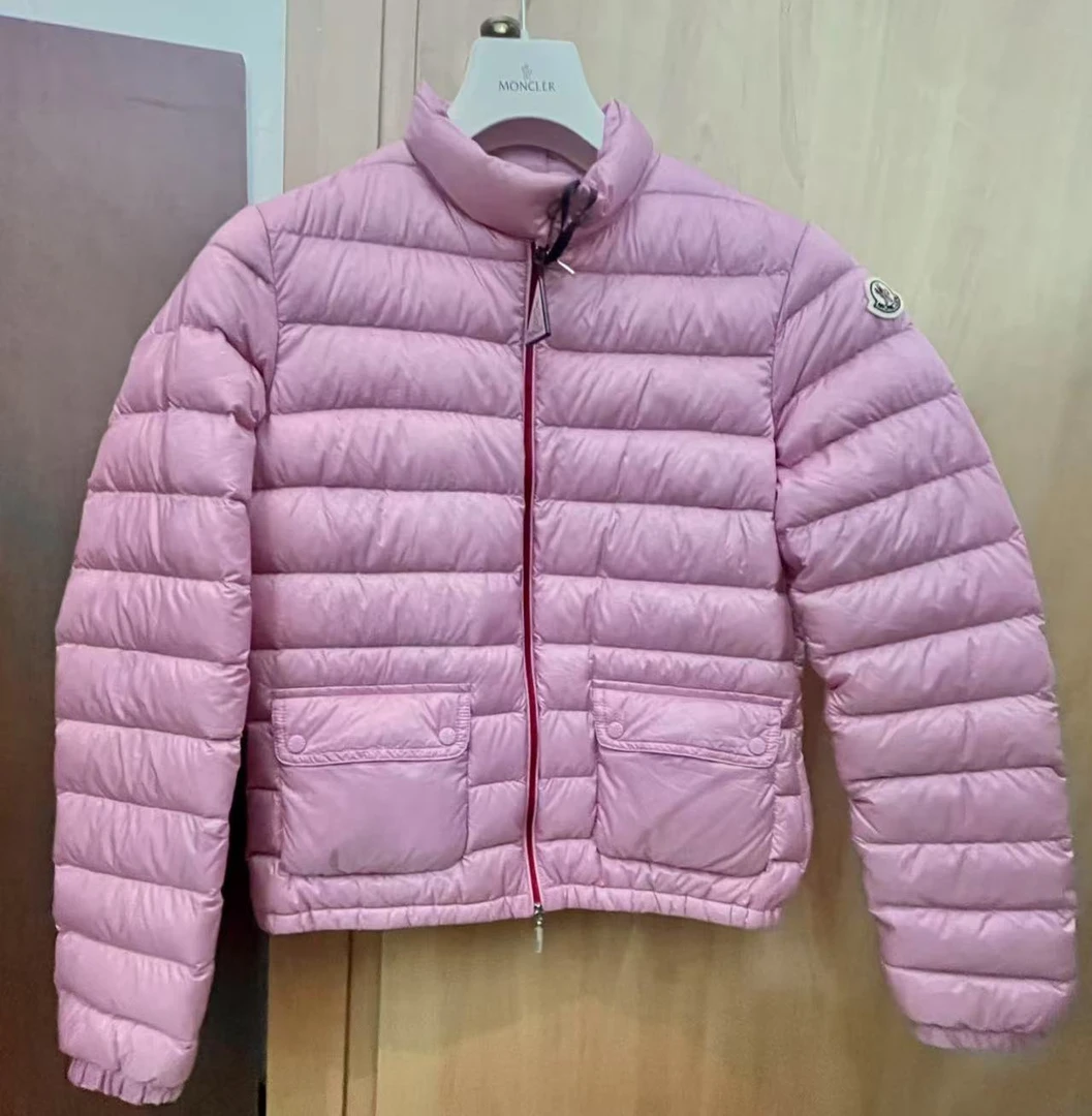 未使用 MONCLER 盟可睐蒙口/GG/LEANL  粉色羽绒服  折扣款