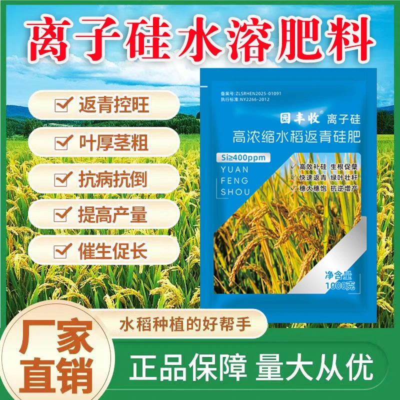 水稻专用水溶硅肥高硅高钾叶面肥蔬菜果树膨果增产抗倒伏硅钾同补