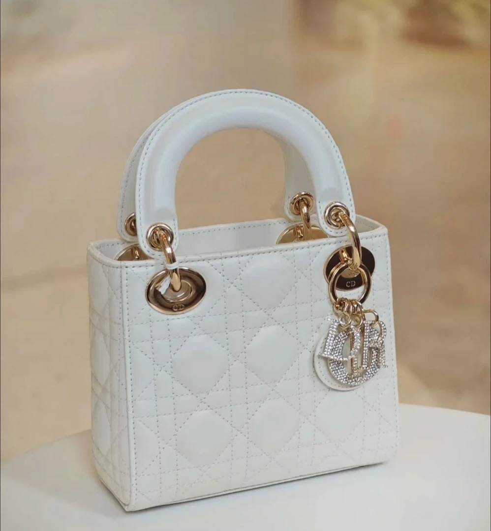 全新未使用 DIOR/迪奥 【25年】三格戴妃白金钻扣 全套 拍下送检