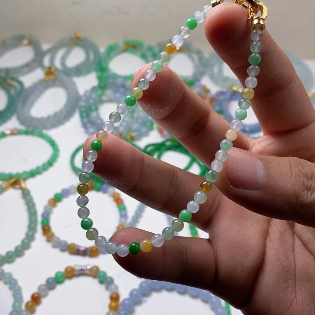 定制翡翠未镶嵌缅甸翡翠a货卡3.8