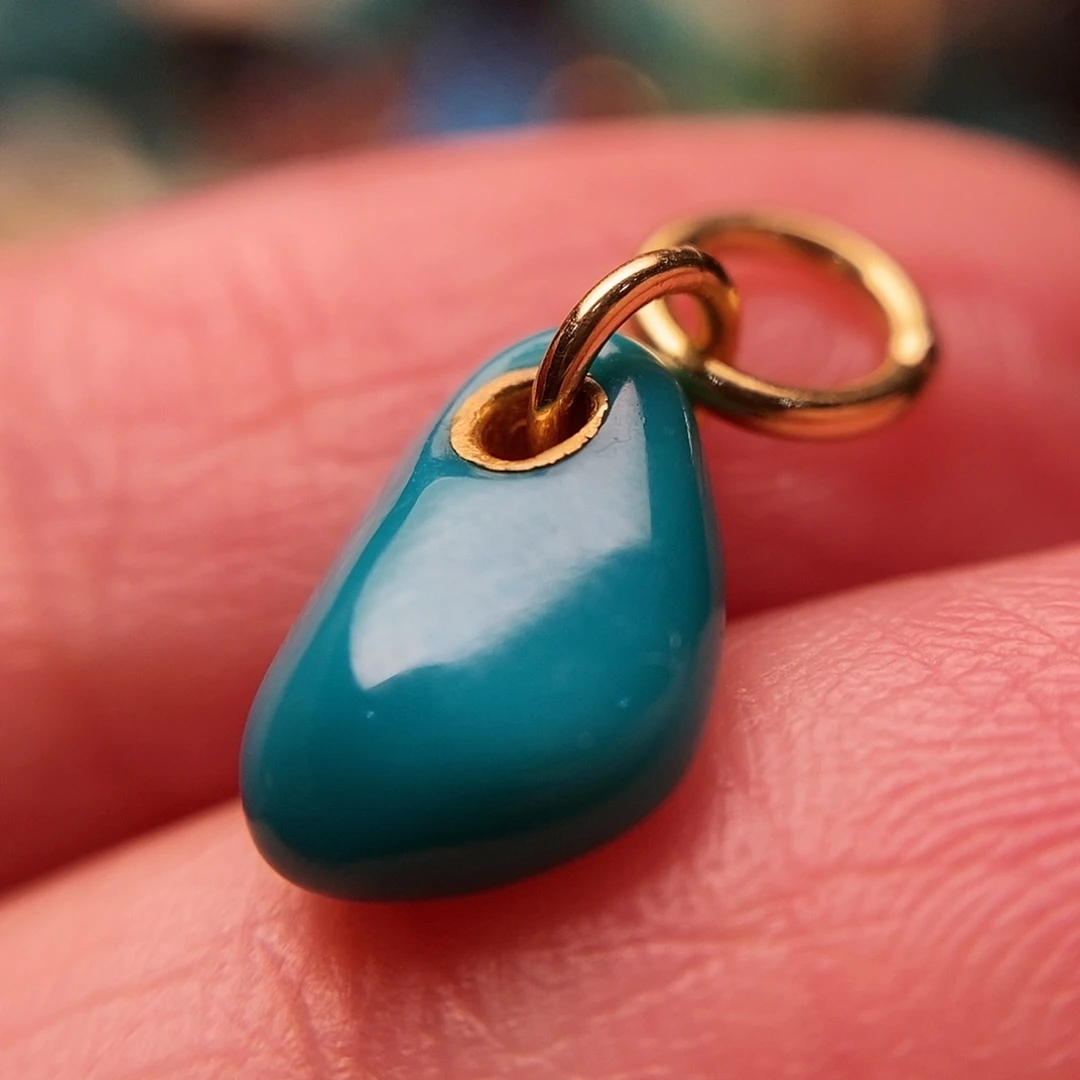 绿松石配饰18K金镶嵌