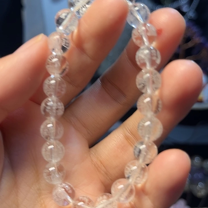 未镶嵌水晶手链天然白水晶手串