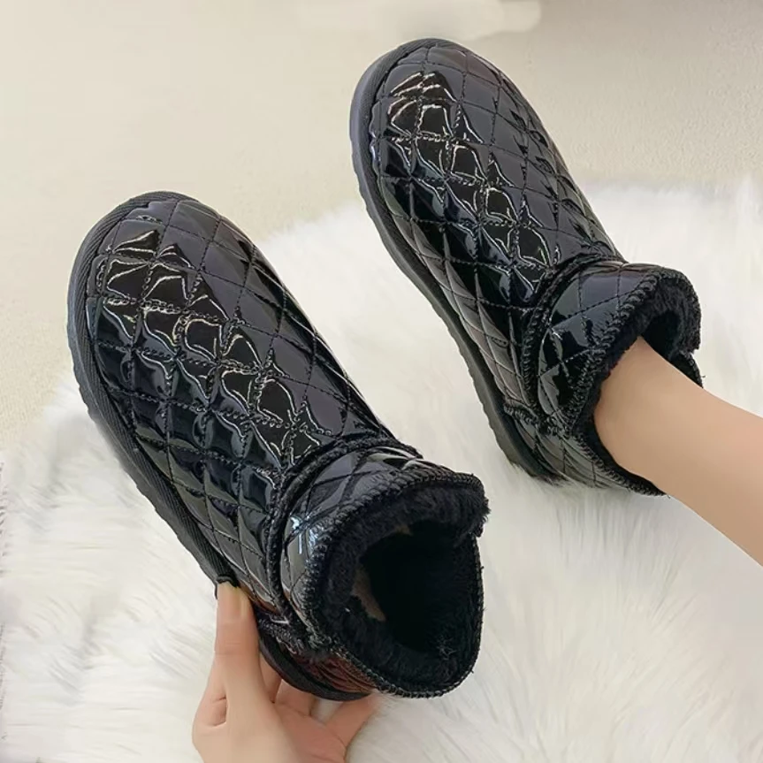 东北升级加绒加厚保暖防滑雪地靴雪地棉 厚底软底