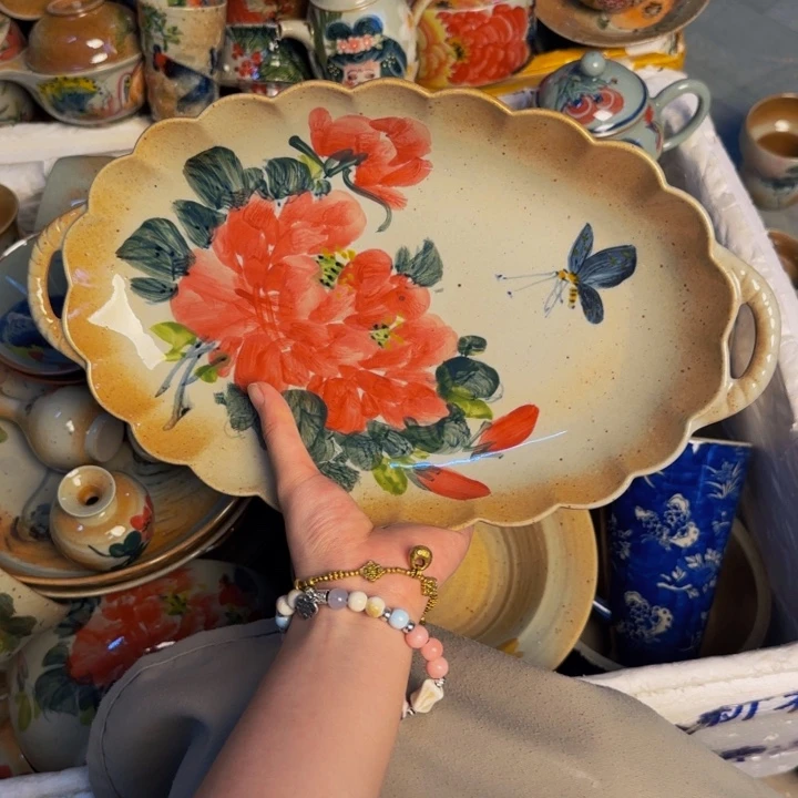 瓷片景德镇陶瓷手工手绘