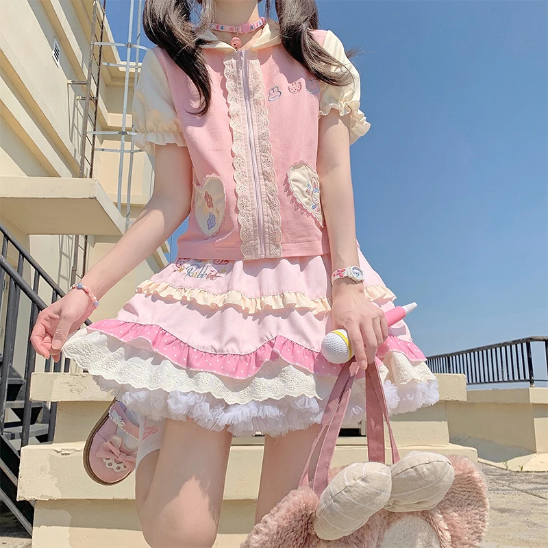 原创  兔叽女儿服 二次元少女可爱Lolita裙软妹套装裙