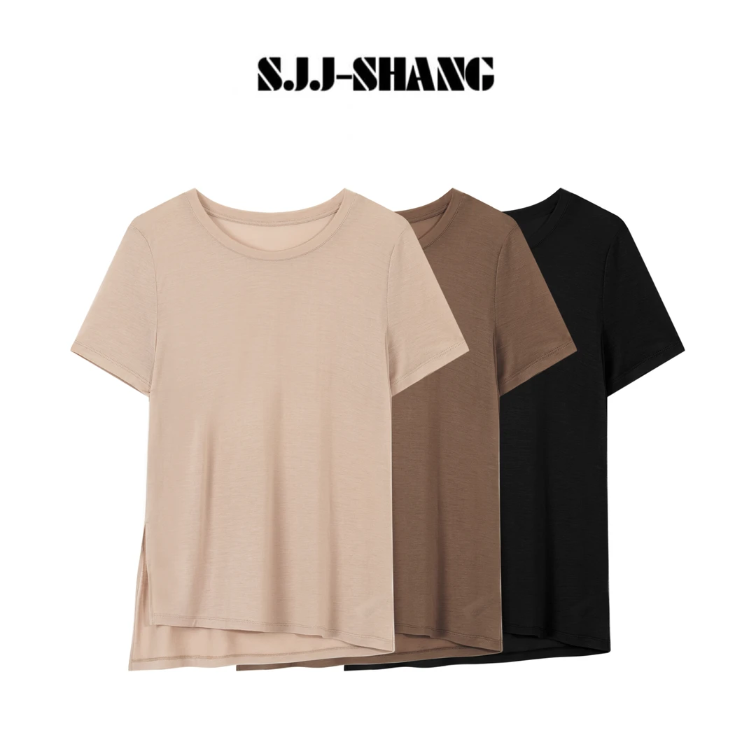 SHANG-JJ【老钱假日】25ss新品满分莱赛尔腰带抽绳老钱上衣q134354p