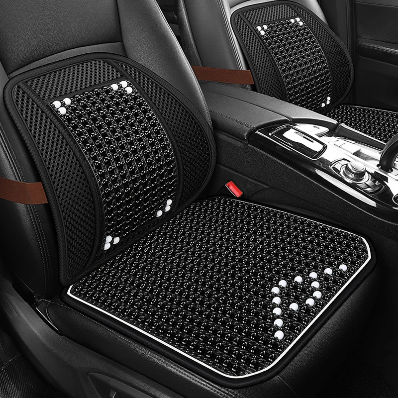汽车坐垫木珠夏季凉垫座椅2025新款通风透气冰丝货车后排座垫屁垫