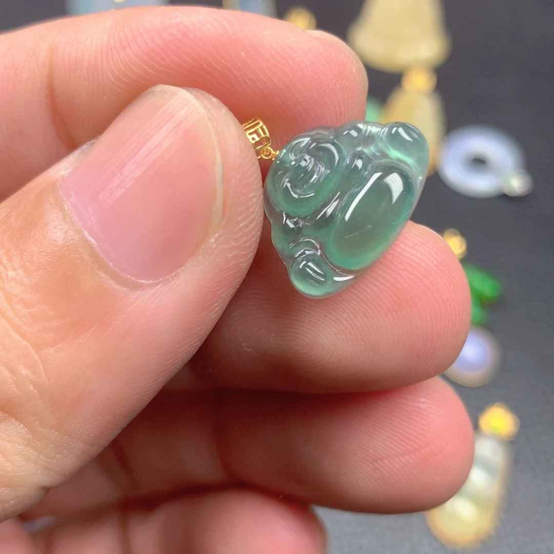 【闪购商品】颈饰18K金镶嵌翡翠翡翠