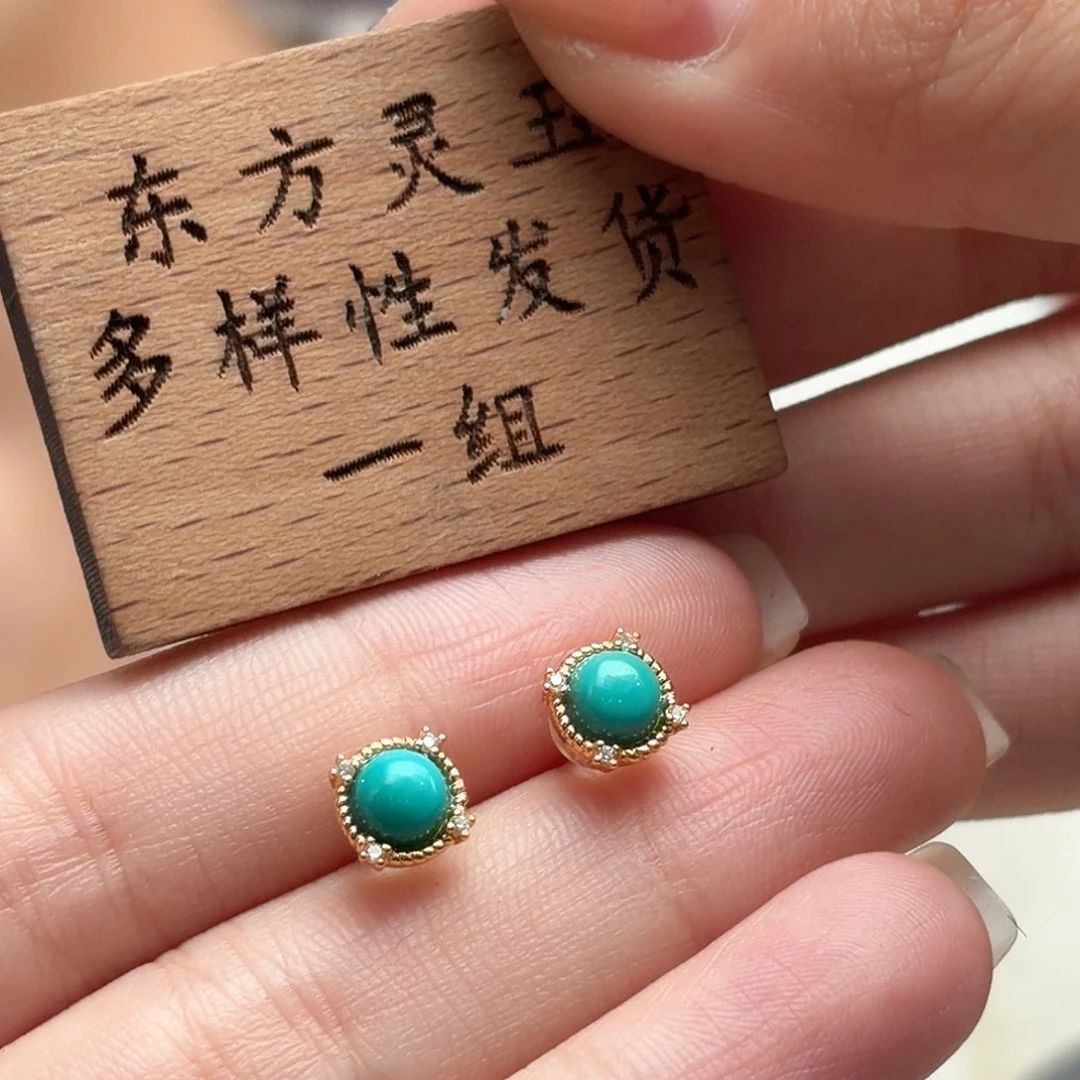 绿松石银S925镶嵌颈饰