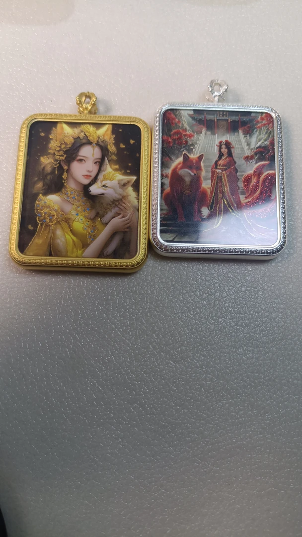 手绘唐卡小九项链