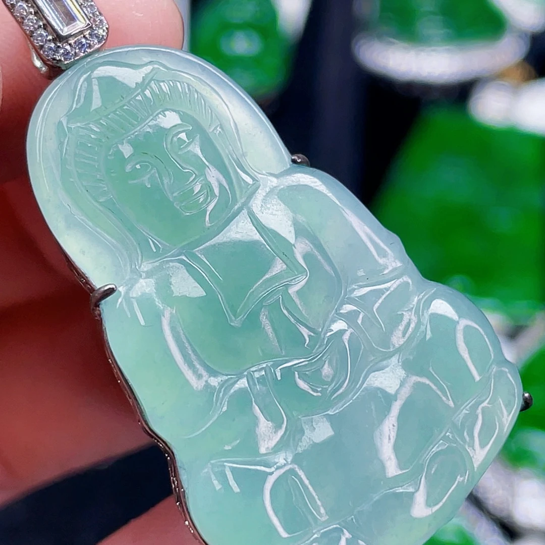 翡翠未镶嵌颈饰834