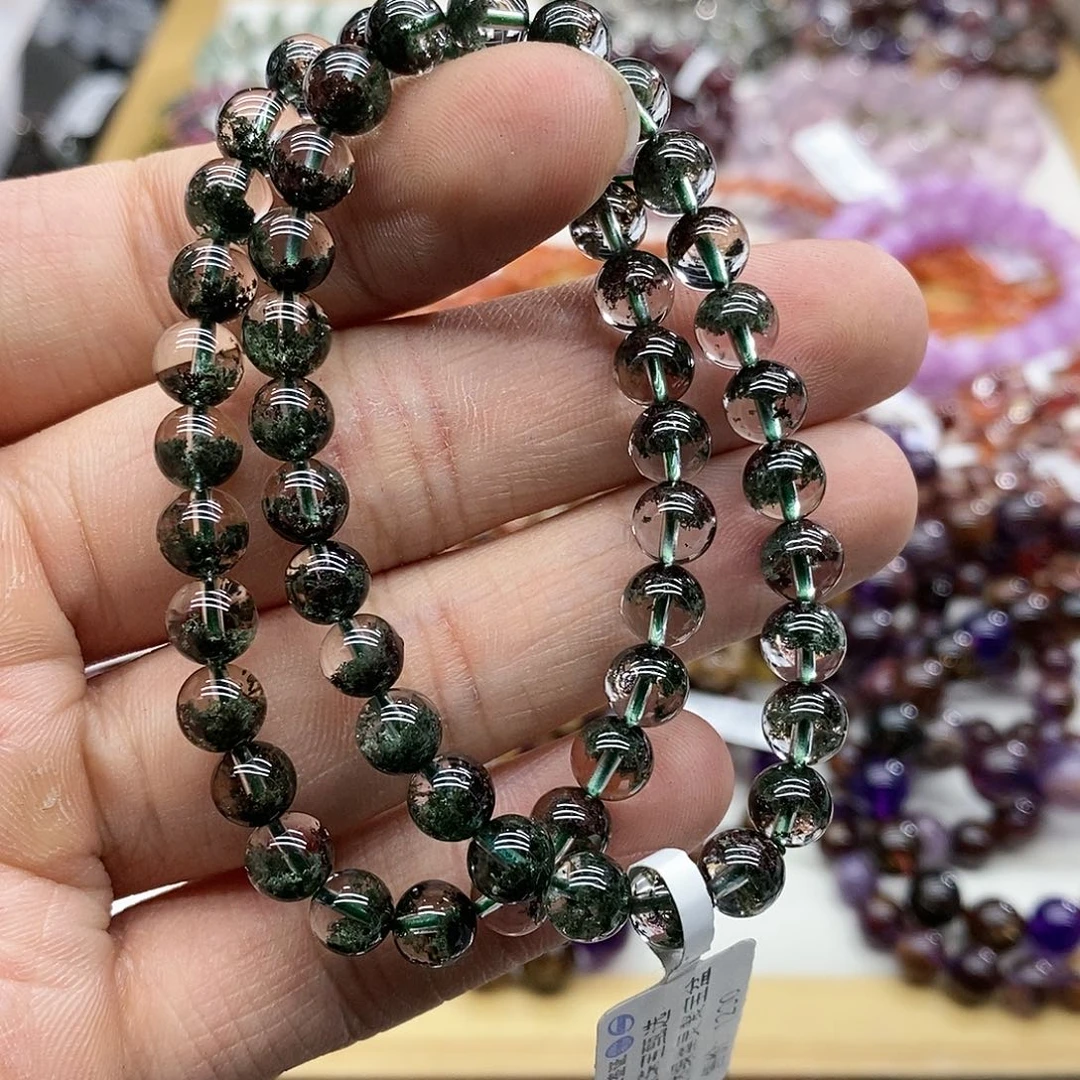 水晶手链未镶嵌多样性发货发一条