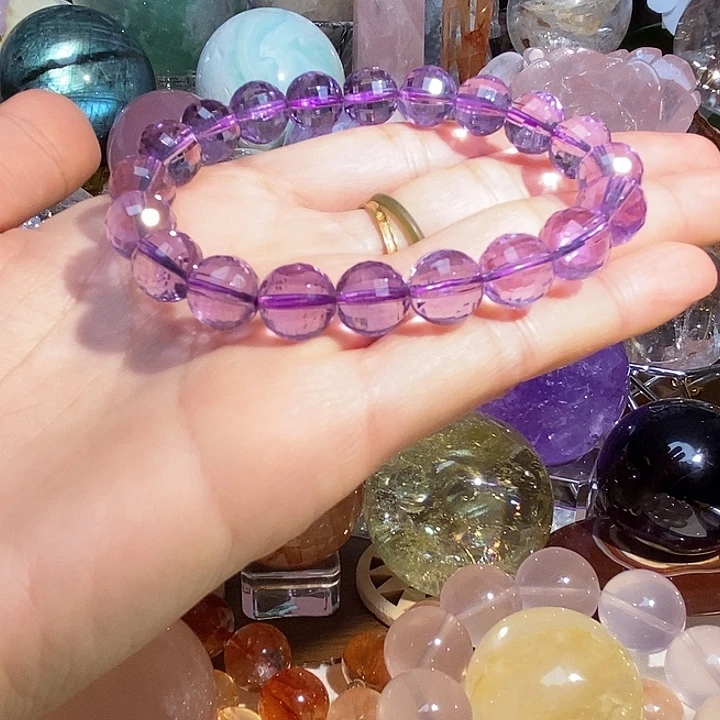 石材巴西紫水晶手链