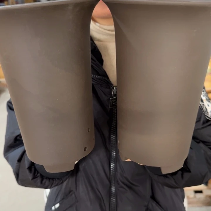 紫砂花盆 高度21口径15俩只