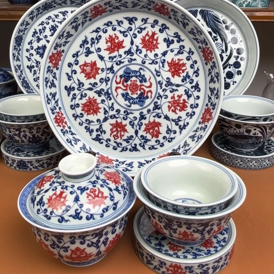 柠***柠景德镇陶瓷五件套