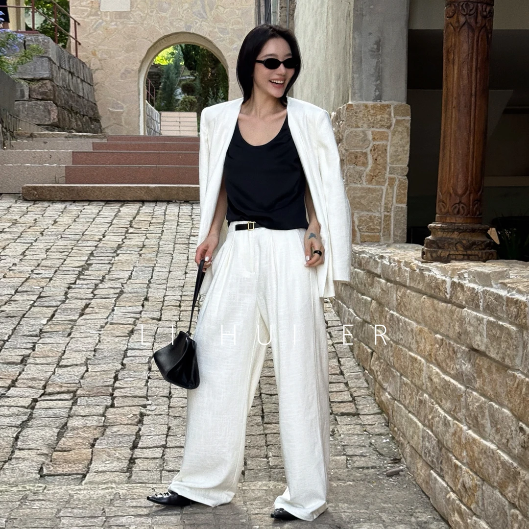 LiHuiEr李慧儿【理予】2025高级设计小众白色上衣外套HNE019