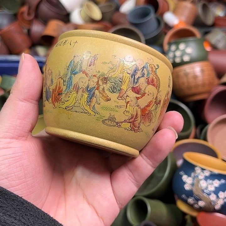 紫砂茶杯全手工紫砂主人杯