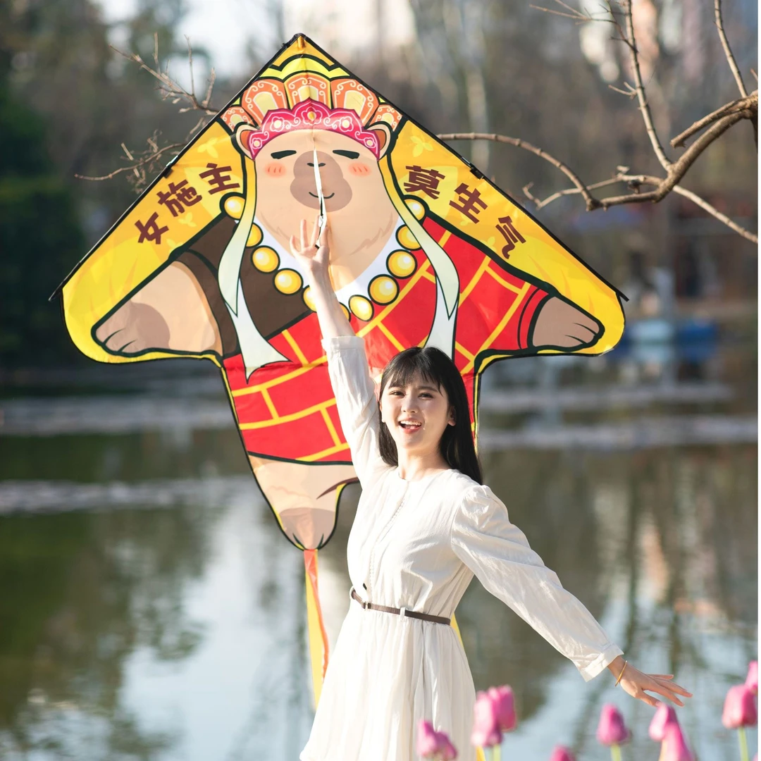 陶趣居卡皮巴拉潍坊风筝儿童微风易飞2025新款大人高档线轮