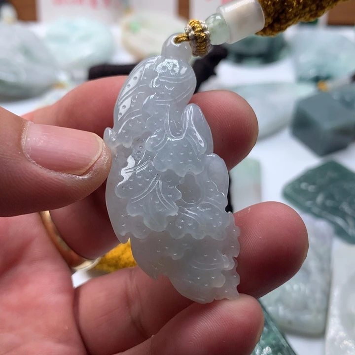 颈饰未镶嵌翡翠保真天然a货翡翠