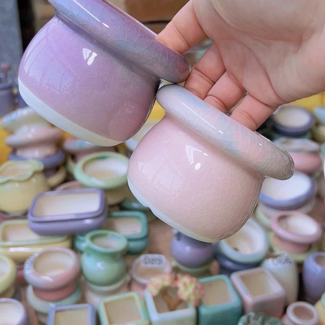 红陶陶瓷花盆当场满12包邮发货