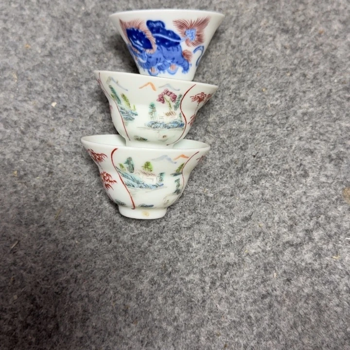 武***叶景德镇陶瓷杯子盖碗