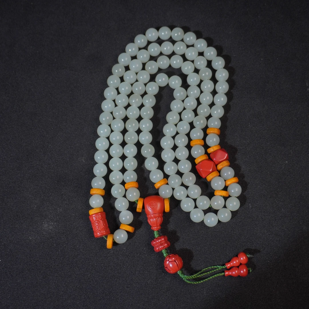 5YS53 清 和田玉项链