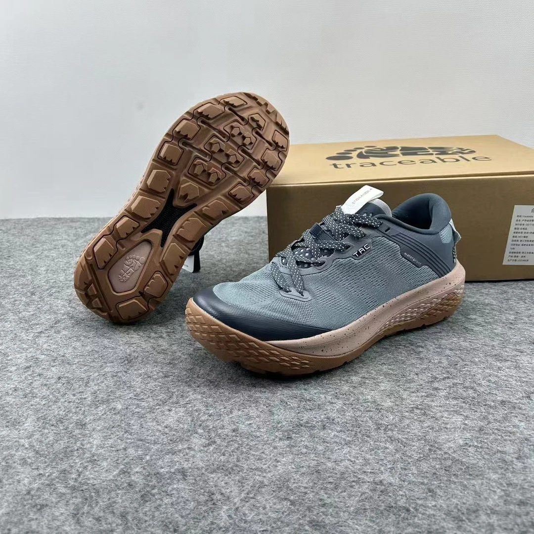 高端宽楦轻便防滑透气全地形户外男士时尚百搭登山徒步越野跑鞋