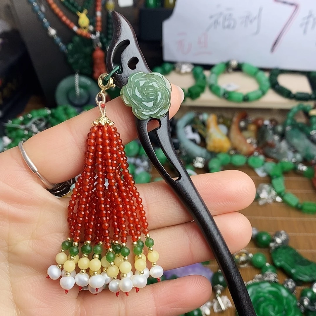 翡翠未镶嵌发饰99