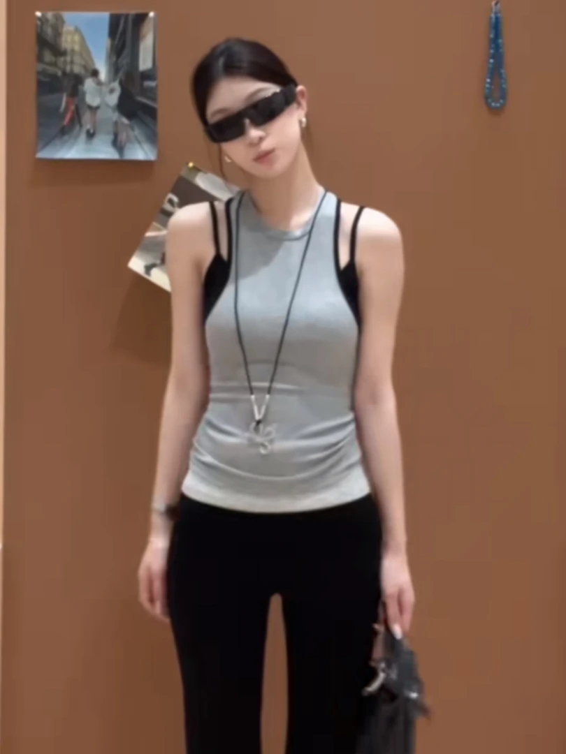 AWY（1awyc2428#）推荐！假两件工字背心～（有垫垫）3-3