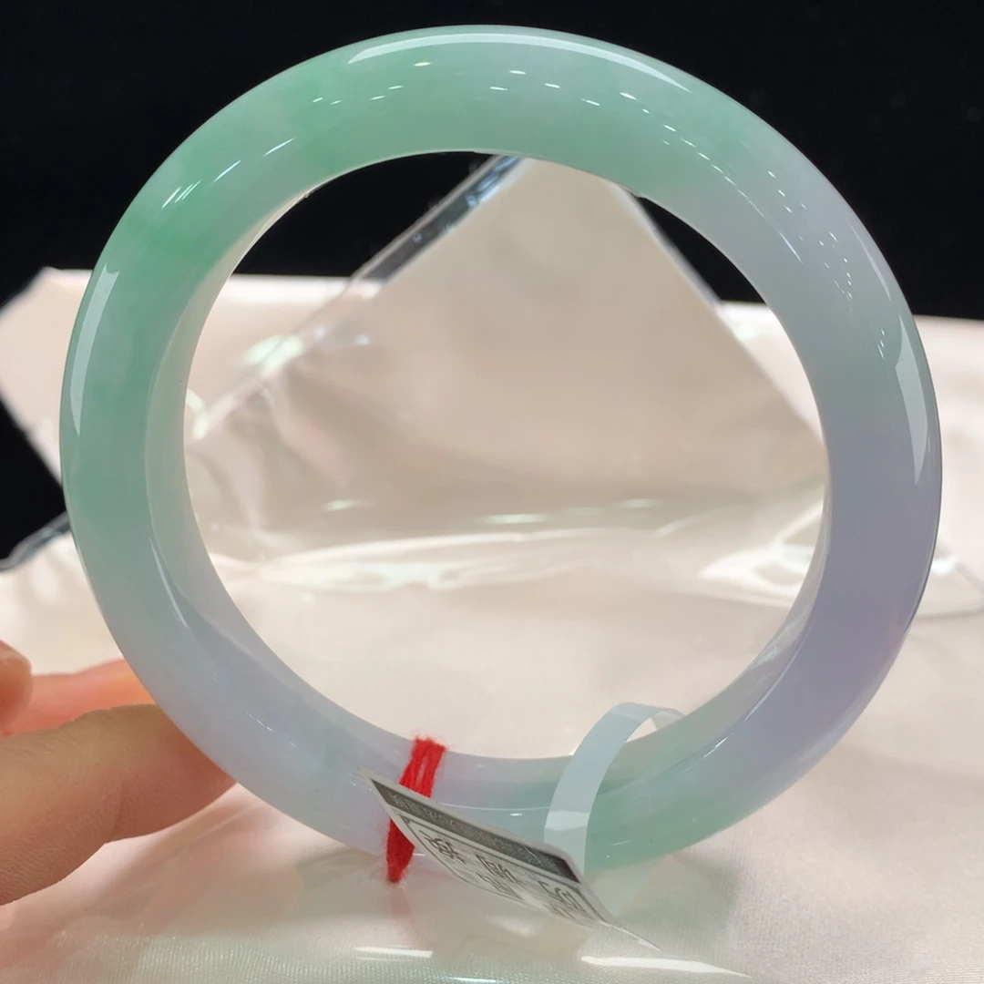 翡翠未镶嵌手镯62圈口5199