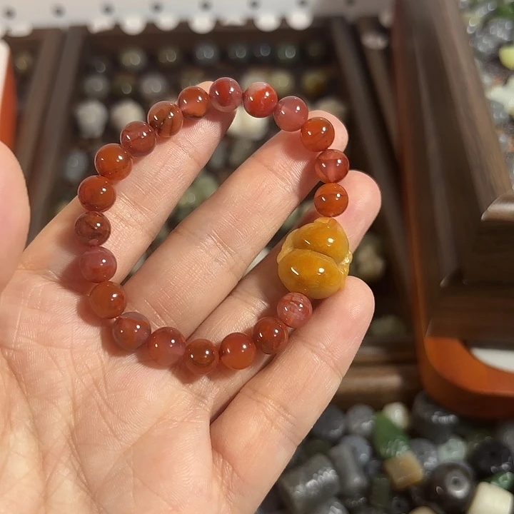 和田玉未镶嵌手链