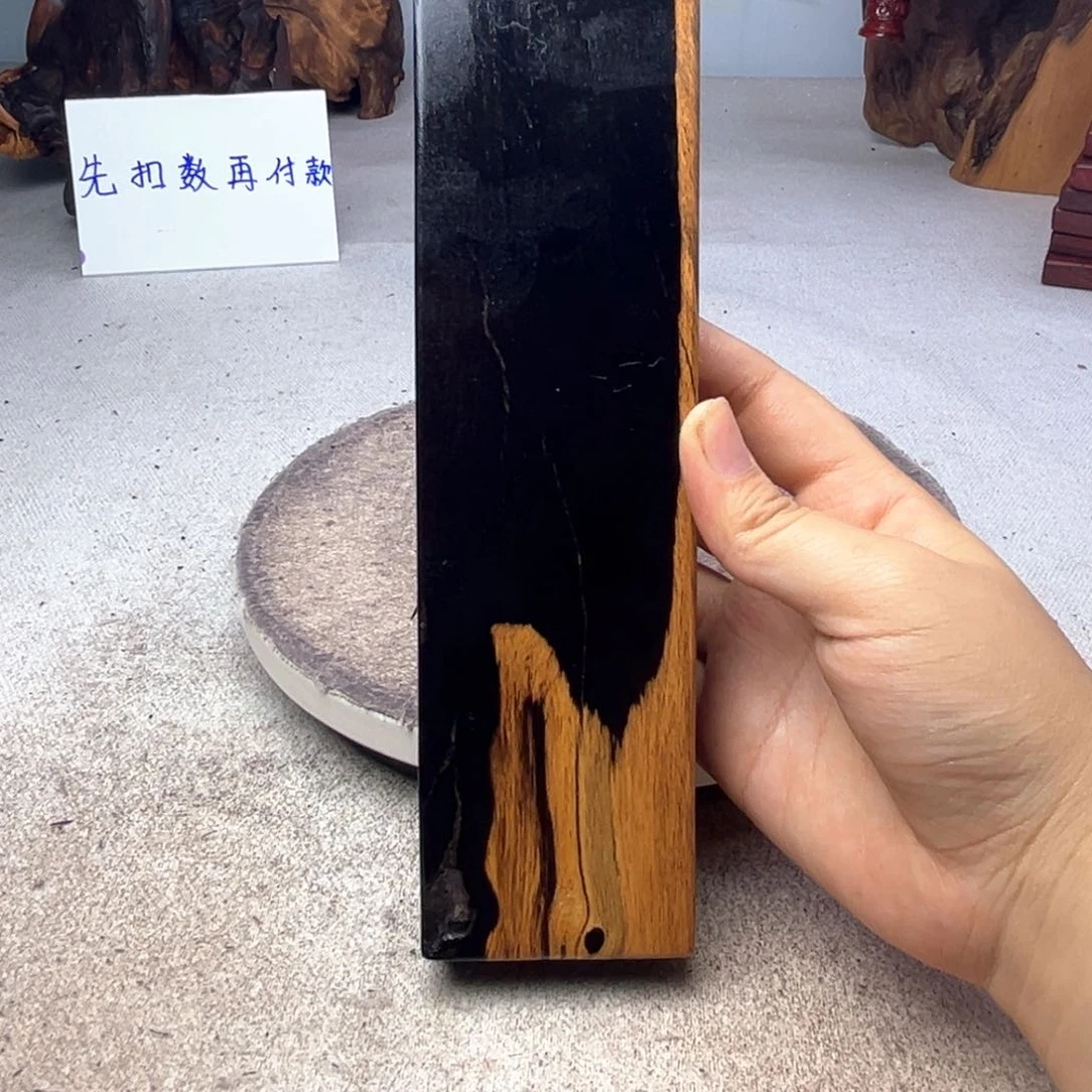 折***行千年乌木紫光檀底座