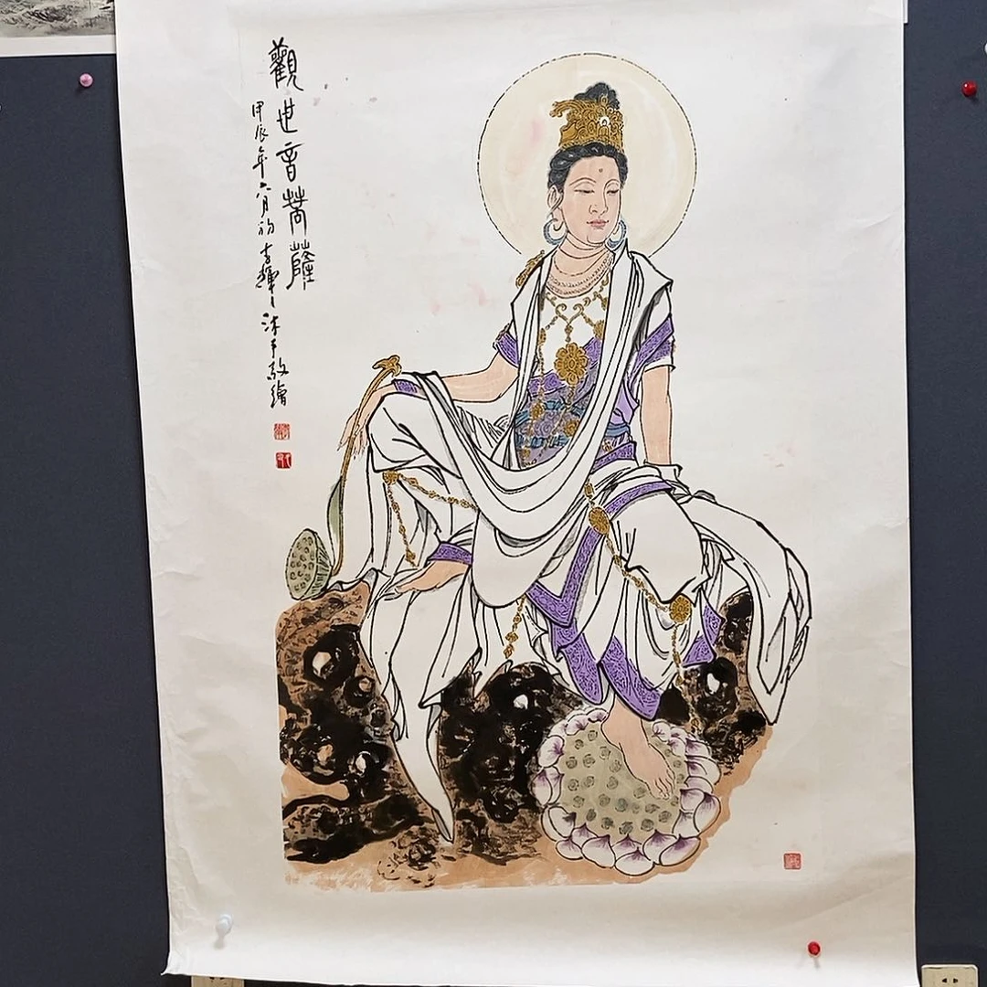 国画爱****爷李辉手绘人物85.140