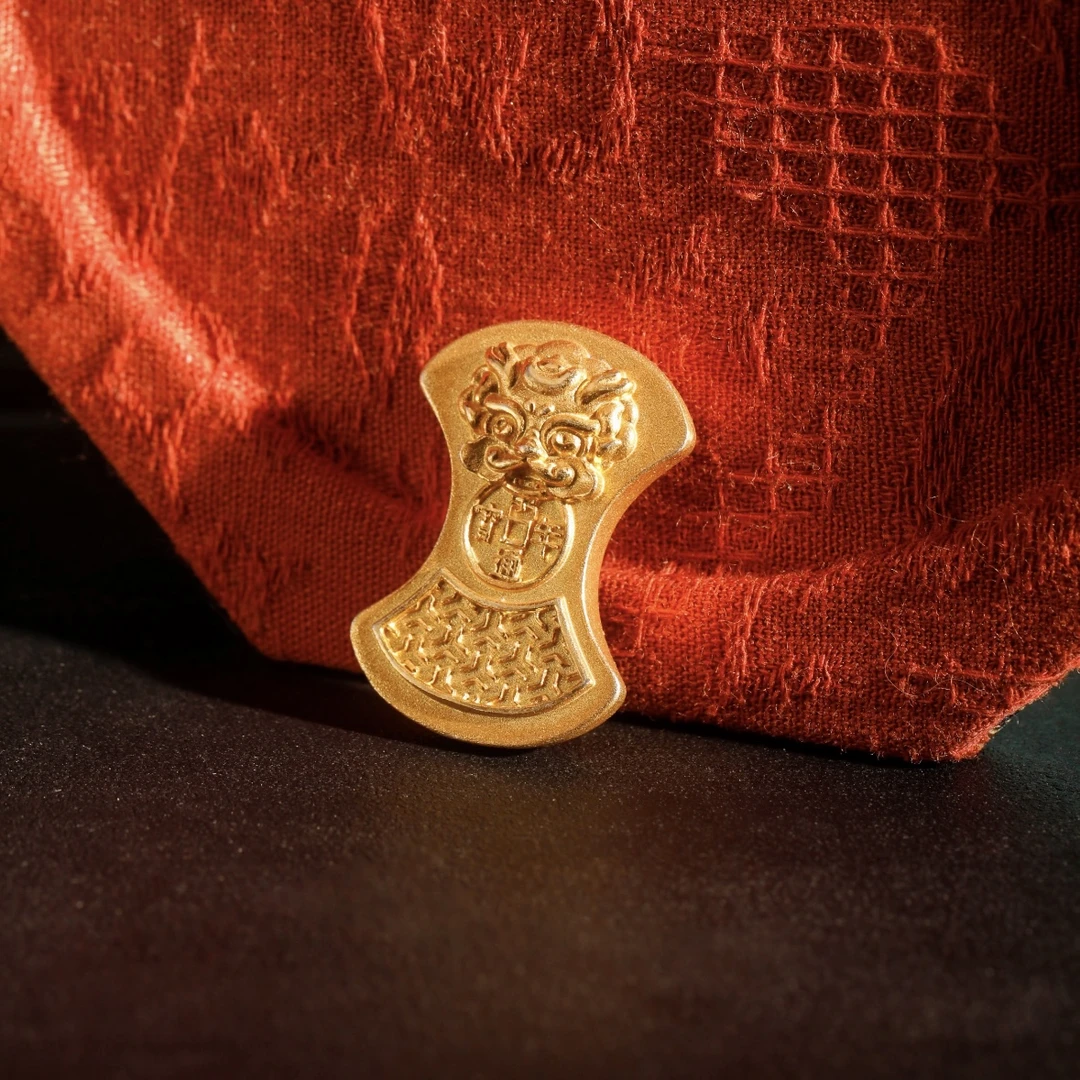 【金家】元宝醒狮 艺术小金条 原创设计手工金条 黄金足金999