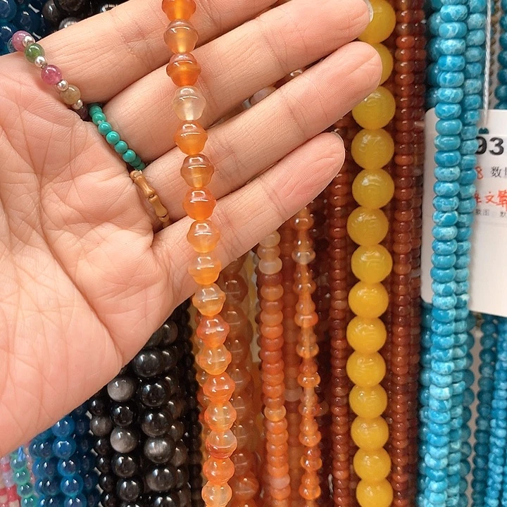 玛瑙/玉髓手串足金镶嵌啾**m