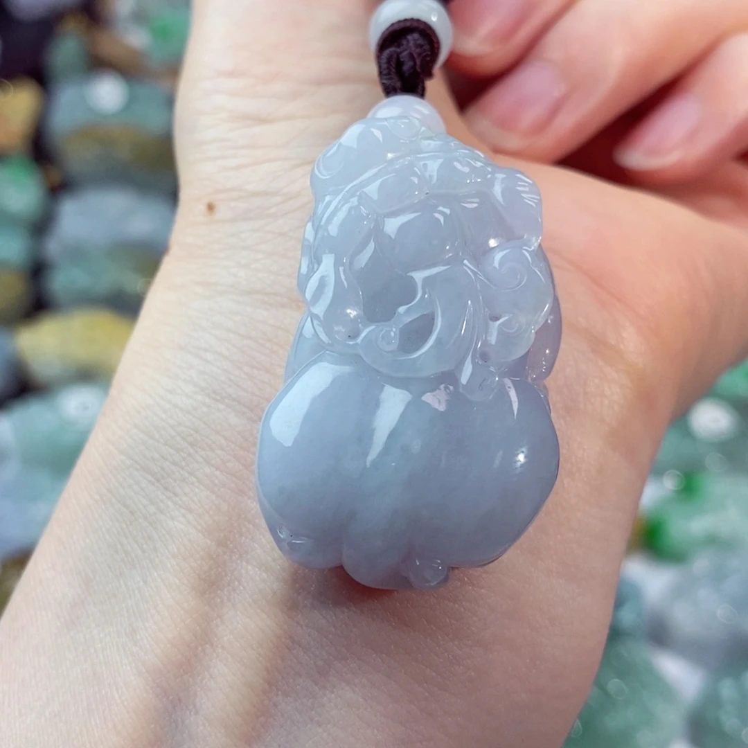 翡翠未镶嵌颈饰天然