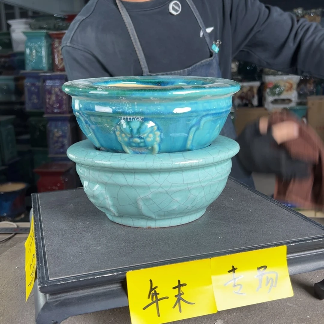 一风堂石湾花盆。高温裂微瑕769