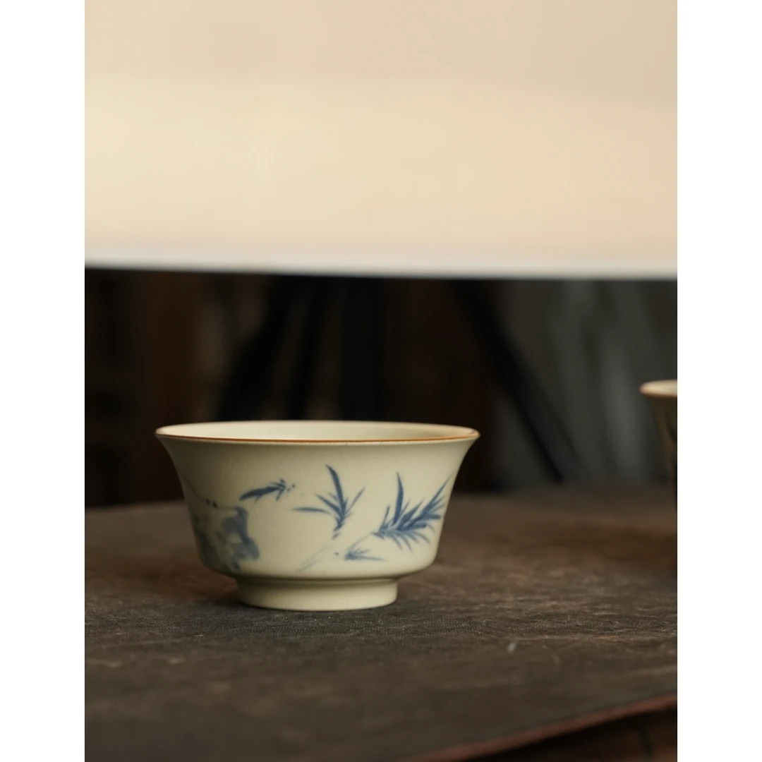 【非遗好物】青花竹子-拙溪-茶杯（ZX-0011）