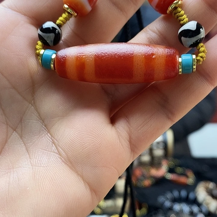 玛瑙/玉髓合金颈饰