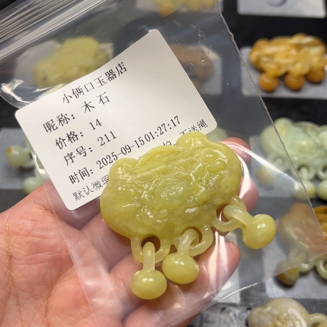 木***石未镶嵌蛇纹石玉颈饰