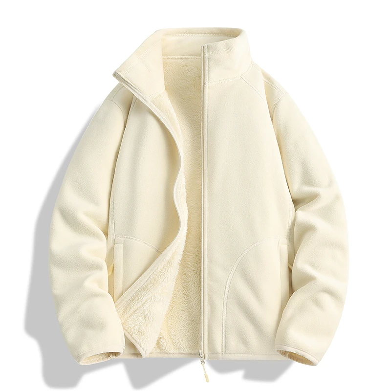 户外运动26029秋冬男女抓绒衣奥粒绒外套情侣双面绒上衣保暖内胆