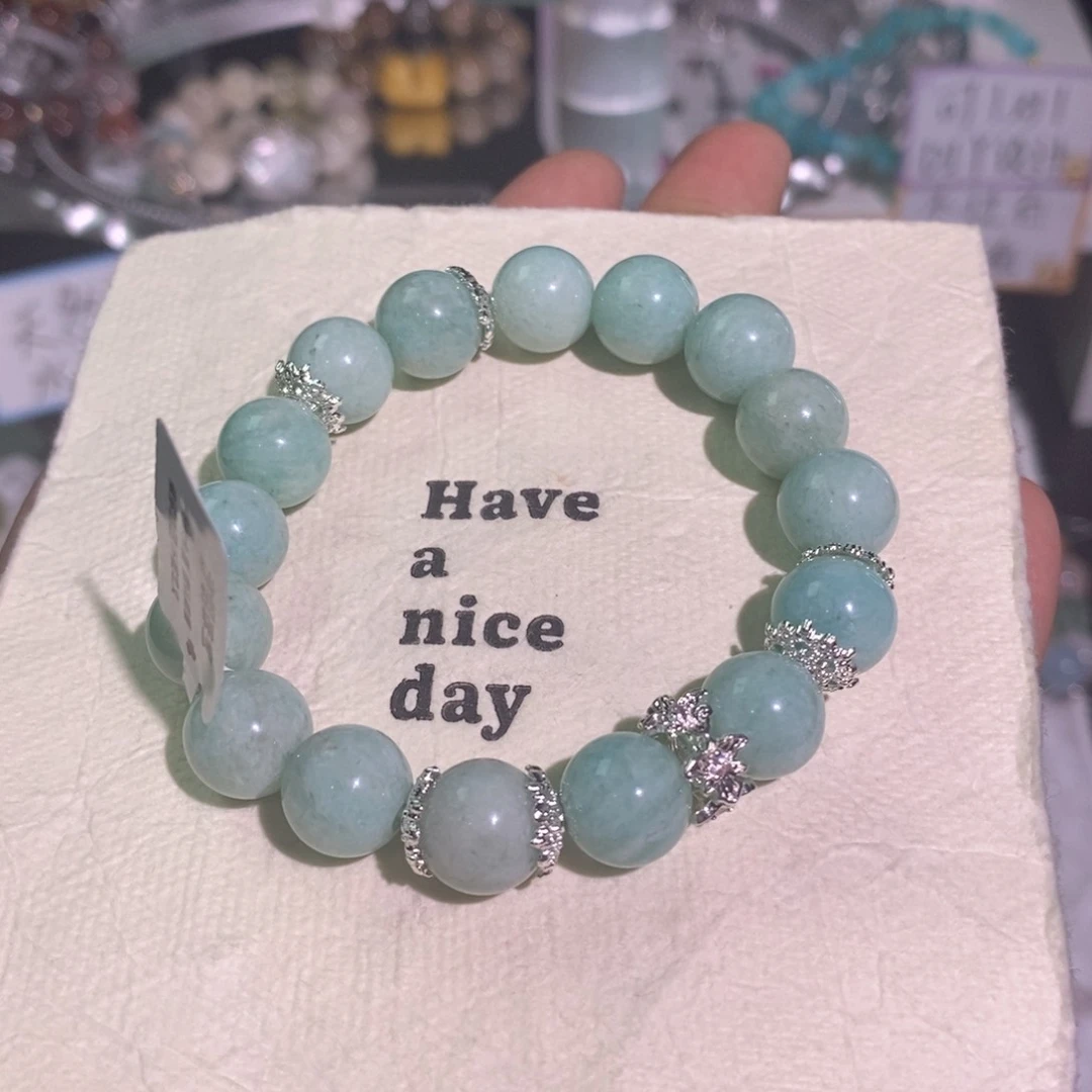 水晶手链未镶嵌天河石手串设计款