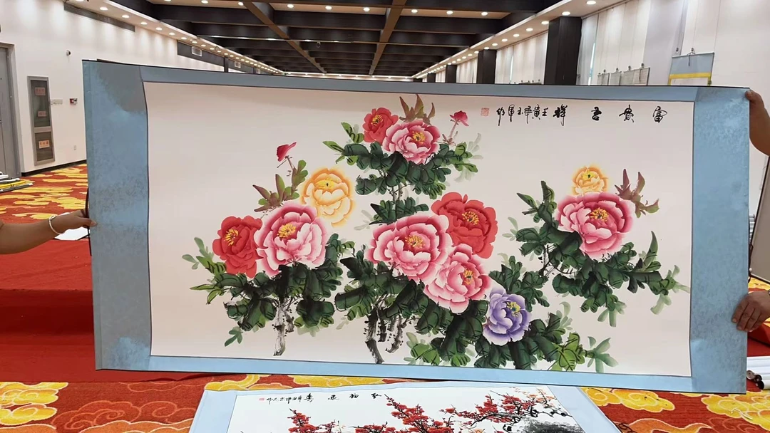 2国画装饰挂画卷轴高档锦绫已装裱大六尺（2）
