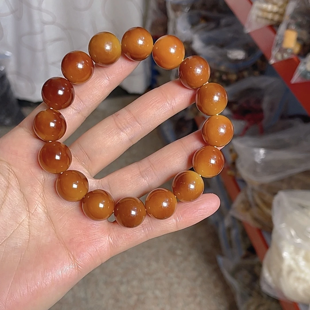 【C03】14mm糖炒栗子深色单圈手串天然菩提手串