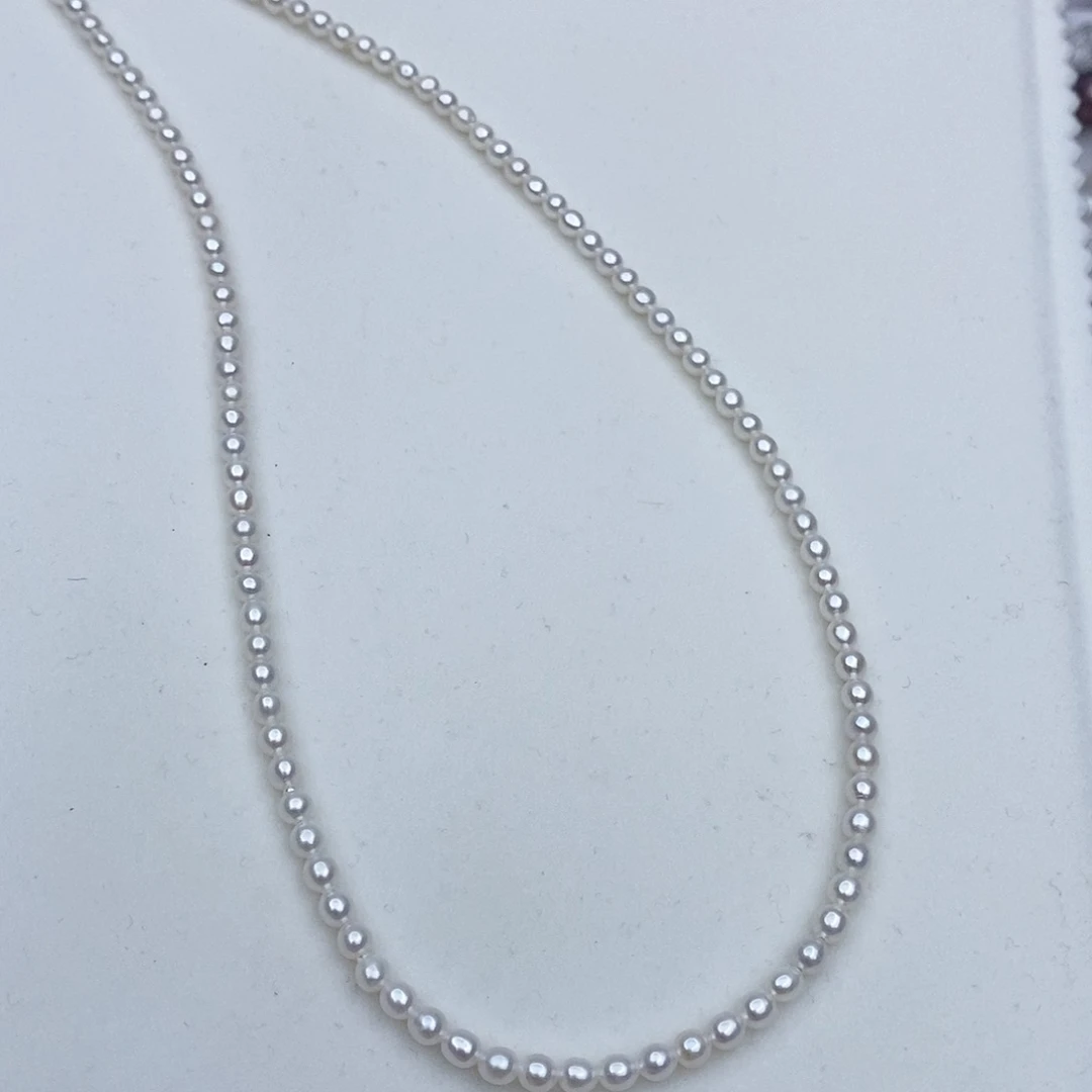 淡水珍珠颈饰银S925镶嵌