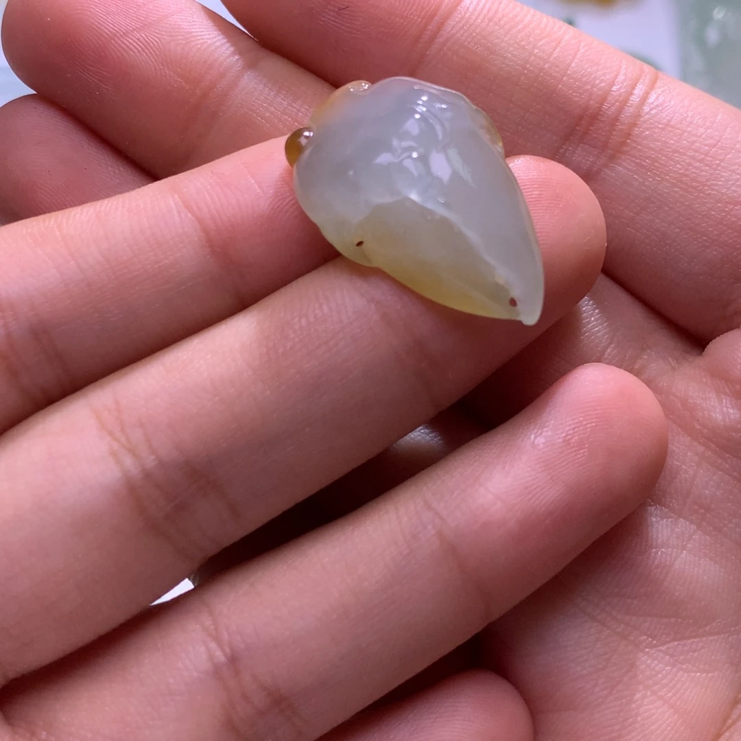 定制翡翠未镶嵌蟹铅子