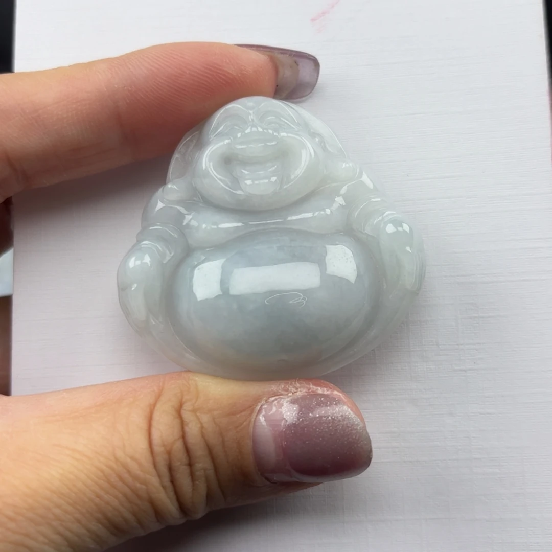 翡翠未镶嵌颈饰41尺寸厚装佛公